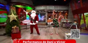 Dani y Víctor conquistan el show Navideño con su gran carisma