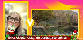 Erika Alcocer pasa una pelculiar Navidad