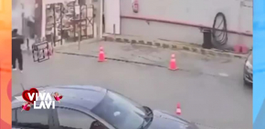 Socavón se traga gasolinera en segundos en Egipto