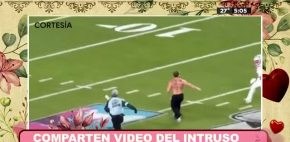 Comparten video de intruso del 'Super Bowl'