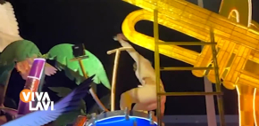 Aldo De Nigris sufre aparatosa caída en el festival de Mazatlán