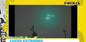 Luces extrañas iluminan el cielo