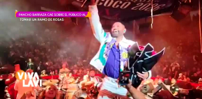 Pancho Barraza sufre accidente tras caer en el público durante concierto