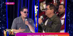 La reacción de Víctor ante su triunfó en 'Cantadísimo'