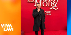 Esteban Macías llegó entaconado y maquillado a pasarela de 'El diablo a la moda'