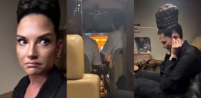 Natalia Jiménez vive momentos de terror tras falla en avión