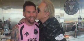 Carlos Villagrán se encuentra con Messi
