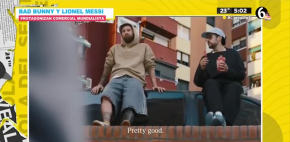 Messi y Bad Bunny protagonizan comercial de fútbol