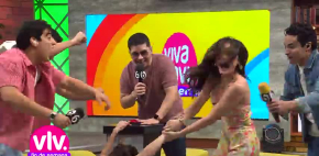 Yams y Dani Villa se dan tremendo encontronazo en vivo