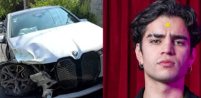 Aarón Mercury sufre accidente por manejar a exceso de velocidad