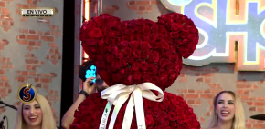 Traen costoso oso de rosas para alguna chica de 'Es Show'
