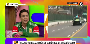 Equipo de Sudáfrica llega al Estadio en CDMX
