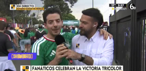 Fánaticos celebran el triunfo del tricolor