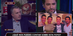 Fernando Lozano reacciona a la foto de sus inicios en la tv