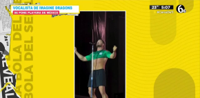 Vocalista de Imagine Dragons se pone el jersey de México