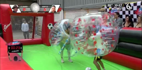 Cascarita en pelotas termina en goliza
