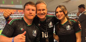 Famosos fueron al estadio a apoyar a México