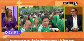 Famosos acuden al estadio para apoyar a la selección