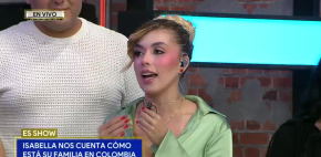 Isabella manda mensaje de aliento a su familia en Colombia