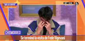 Fede Vigevani se despide de reality show entre lágrimas