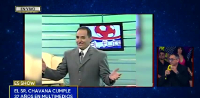 Ernesto Chavana cumple 37 años en la televisión