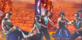 Alejandra Guzmán se le zafa la cadera en pleno concierto