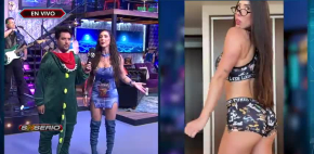 Danik Michell luce sensual en diminuta pijama