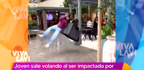Joven se hace viral tras ser golpeada por un columpio