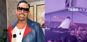 Jorge D'Alessio sufre aparatosa caída en concierto