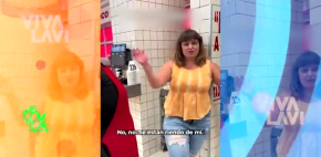 Extranjera borracha insulta a trabajadores de taquería