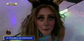 Datsy deslumbra con belleza en pasarela de disfraces