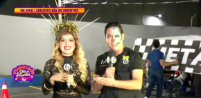 Isabella y William los conductores de la carrera de 'Go Karts'