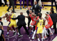 Anuncian las suspensiones por la pelea entre los Rockets y Lakers