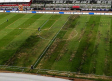 Una vez más, cancha del Estadio Azteca luce en terribles condiciones