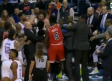Los Bulls y el Thunder sostienen riña en partido de NBA