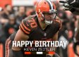 Browns intercambian a Kevin Zeitler después que le desearon feliz cumpleaños en Twitter