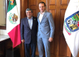 Rodrigo Fernández, director de MLB México, visita el Palacio de Gobierno