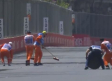 Alcantarilla causa fuertes daños al auto de George Russell en GP de Azerbaiyán