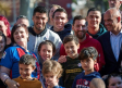 Messi y Suárez visitan hospitales