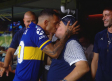Así fue el afuectuoso saludo entre Carlos Tevez y Diego Maradona