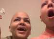 Joven se rapa en solidaridad a su hermana con cáncer