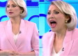 Presentadora de TV es atacada por una mujer desnuda en pleno programa en vivo