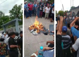Queman boletas, golpean consejeros y enfrentan policías tras irrumpir en Consejo Electoral de Oaxaca