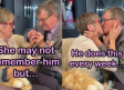 ¡Amor real! Abuelito propone matrimonio cada semana a su esposa que padece de Alzheimer; video viral