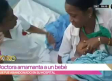 Doctora amamanta a un bebé que fue abandonado en hospital