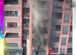 Hombre escapa junto a su sobrino de un incendio en su edificio