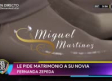 Miguel Martínez le dio anillo de compromiso a su novia Fernanda Zepeda