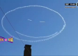 Piloto dibuja 'carita sonriente' en el cielo para alegrar a la ciudadanía durante la pandemia