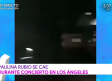 Paulina Rubio sufrió accidente en pleno concierto