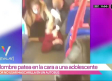 VIDEO: Hombre patea en la cara a adolescente por no usar cubrebocas